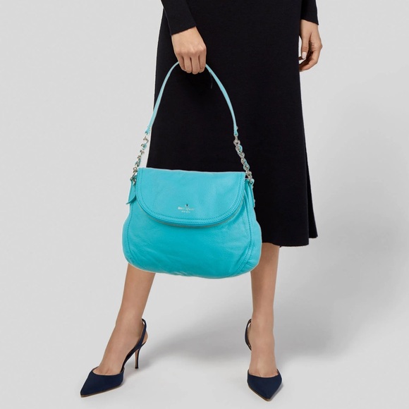 kate spade Handbags - Kate Spade Cobble Hill Penny Leather Shoulder Handbag Purse Blue turquoise nwot
